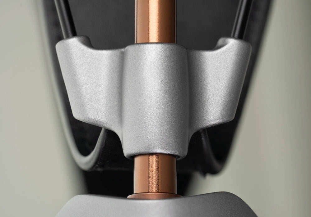 Meze Audio POET planar magnetic open-bac headphones copper ear cups premium build detail